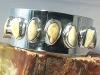 elk ivory sterling silver bracelet