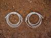 silver rope earrings